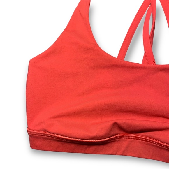 LULULEMON Energy Bra in Poppy Coral (Size 8) - Picture 6 of 11